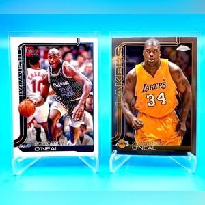 🔥SHAQUILLE O’NEAL LOT! 🔥Topps FLagg Ship + Topps Chrome Insert! 🤩